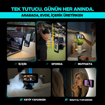 VAKUMLU MANYETİK TELEFON TUTUCU